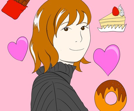 アイコンイラストや似顔絵イラスト描きます 人物以外の動物や物でも大丈夫です。背景の指定など承ります。 イメージ2