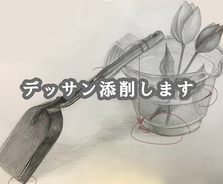 そのデッサン、芸大主席が添削！上達アドバイスします 劇的に上達する具体策、教えます。 イメージ1