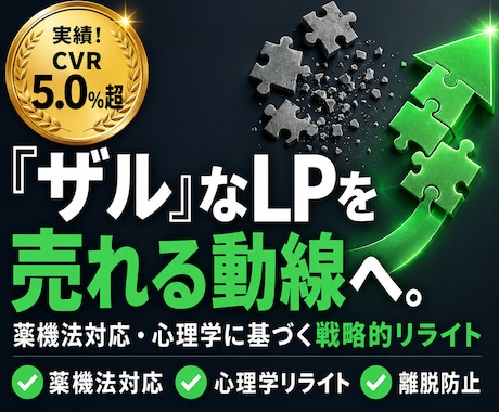 歴10年の構造診断！AI生成LPのCVR改善します 構造から原因を特定→迷いなく修正に入れる診断レポート イメージ1