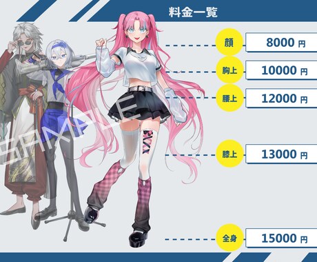 企業実績〇男女問わず世界観に合ったイラスト描きます 歌ってみた動画やキービジュアルなど一枚絵イラストが得意です！ イメージ2