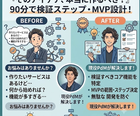 そのアイデア作るべき？現役PdMがMVP設計します イメージ1