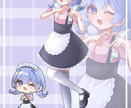 可愛いアイコン・サムネイルイラストを描きます サムネイルや投稿用イラスト等、キャラが目立つイラストを！ イメージ2