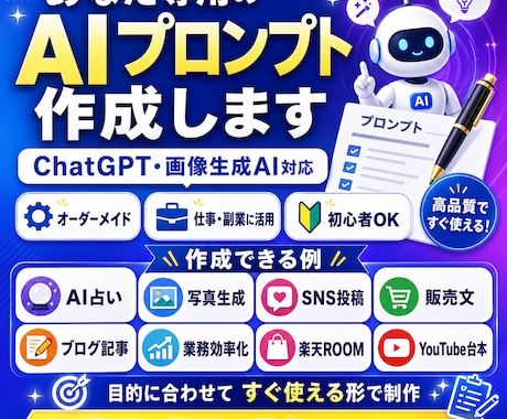 専用プロンプトをお作り致します イメージ1