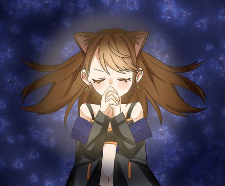 VTuberデビューのキャラクターデザイン描きます 先輩VTuberの活躍をみて、自分も初めて見たいを叶えます！ イメージ1