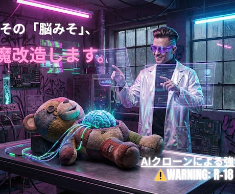 劇薬！自己クローン生成あなたの脳内と本音を暴きます 閲覧注意。これは「自分という他人」を読む、危険なエンタメ。 イメージ2