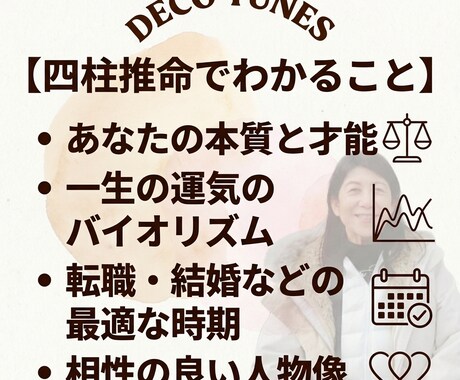 四柱推命×手相で導く一生の運勢。転機を鑑定します 生まれ持った才能と現在の手相を掛け合わせ、今すべきことを提示 イメージ2