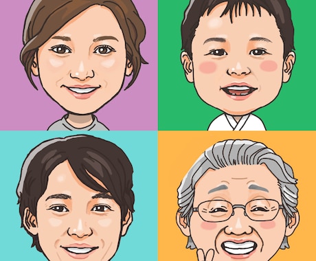リアル寄りの似顔絵お描きします 直接顔出しは控えたい方、雰囲気が伝わる似顔絵が欲しい方へ イメージ2