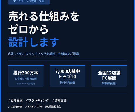 マーケティング戦略の相談承ります 売れる仕組みをゼロから設計・改善します イメージ1