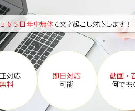 1分５0円で何でも文字起こし承ります 親切・迅速・丁寧がモットーです。 イメージ1