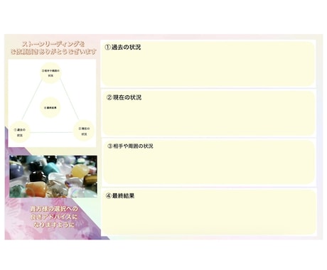 ストーンでお悩みをリーディング鑑定いたします ストーンリーディング鑑定書PDF付き～あなたの運勢の流れ～ イメージ2