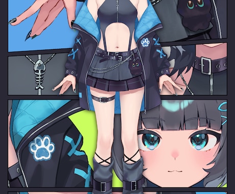 IRIAM映え★キャラデザ★表情豊かな立ち絵ます IRIAM映えするキャラクターデザインおまかせください！ イメージ2