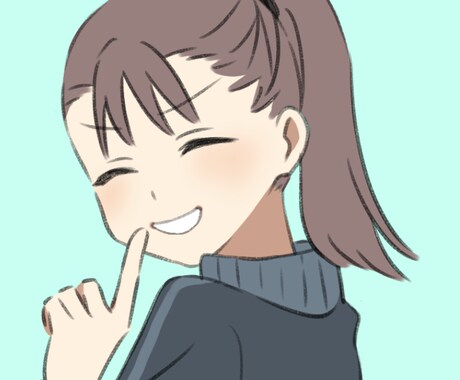 ゆるっとかわいい女の子のアイコンを描きます あなただけの愛されアイコン制作！ラフ修正何度でも◎ イメージ2
