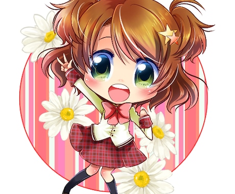 ちびキャラ・デフォルメアイコン・イラスト描きます オリジナル版権問わず！　SNS・Vtuber・グッズ等！ イメージ2