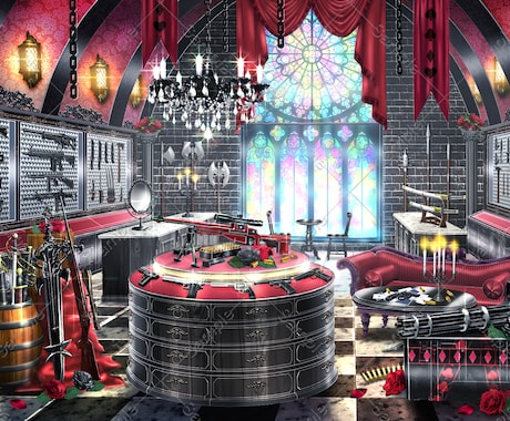 背景イラストお描きします ゲーム背景、VTuber様のお部屋、IRIAM背景などに！ イメージ2