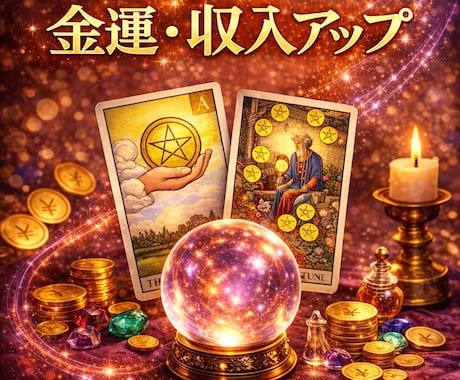 霊視タロット｜収入・お金の巡りをリーディングします 金運と仕事運を細密リーディング イメージ1