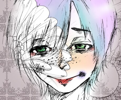 アイコン用の似顔絵、イラスト描きます 今のアイコンに飽きたら？独特なイラスト提供します！ イメージ1