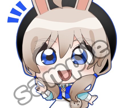 グッズに使うSDイラスト描きます グッズ制作のお手伝いをいたします！ イメージ2