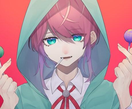 アイコンにも！サムネイルにも！イラスト描きます 顔がいい！あなたのためのイラスト描きます イメージ1