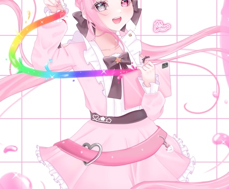イラストをお描きします 絵描き歴4年、キラキラなイラストお描きします！ イメージ2