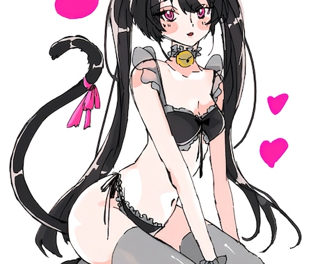 絵チャアプリを使用し簡易的なイラストを描きます 手軽にイラストオーダー!(女の子のみ) イメージ1