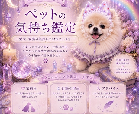 愛犬・愛猫の気持ちを霊聴で視ます うちの子の本当の気持ち、聴かせてもらいます イメージ1