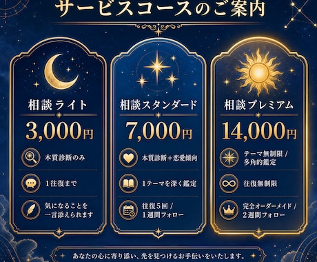 星座×干支×血液型で本質を鑑定します 対話しながら、あなたの悩みに寄り添う鑑定 イメージ2