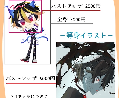 ミニキャラ・SNSイラスト（バストアップ）描きます 商用利用可＊オプション　配信・動画・アイコンなどに！ イメージ2