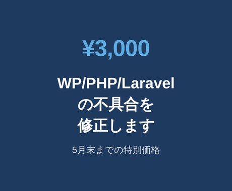 WordPressの不具合・エラーを修正します 画面真っ白・エラー・表示崩れ何でもOK！5月末まで特別価格 イメージ1