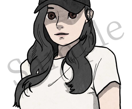 女性のアイコン・イラスト描きます イメージ1
