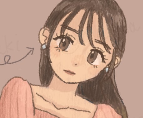 最安1000円／かわいい厚塗り風アイコン描きます イメージ1
