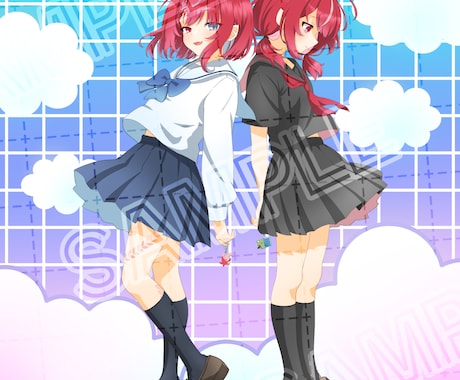 商用利用OK✿Vtuber・キャライラスト描きます サムネイル・歌ってみた用一枚絵などに！ イメージ2