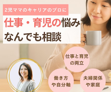 モヤモヤを言語化｜ママのキャリア相談相手になります 人事歴10年キャリコンが状況を整理し一歩を明確化 イメージ1