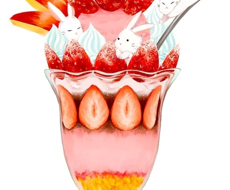 メニューにも！美味しい食べ物のイラスト描きます 写真とはまたひと味違うテイストでオリジナリティ溢れる作品に♪ イメージ2