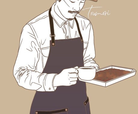 高評価実績あり✴︎オシャレな似顔絵イラスト描きます アイコン/ペーパーアイテム/プレゼントに…♡ イメージ2