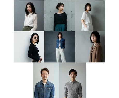 EC等に使えるAIファッションモデル着画制作します 1枚の服画像で、撮影不要でリアルなAIモデル着画を生成可能。 イメージ2