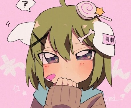 ポップでかわいいアイコン描きます かわいい絵柄のアイコンをかきます！あ イメージ1