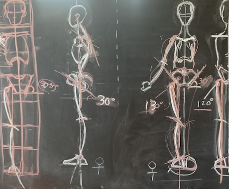 イラストに必要なデッサンや解剖学の知識を教えます 人体の構造を把握すれば、どんなポーズも描けます！ イメージ1