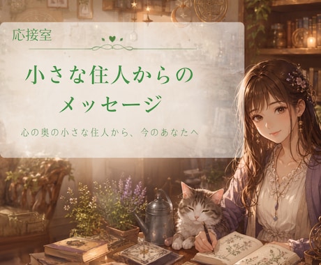 小さな住人からのメッセージをお届けします あなたの中の小さな住人から、やさしい言葉をお届けします イメージ1