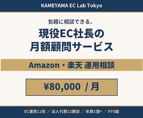 現役EC社長があなたの月額顧問になります イメージ1