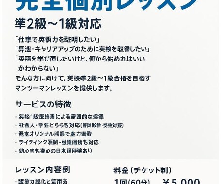 英検対策＋受験英語：1級保持者が徹底指導します 英検対策＋英検英語指導も可能！難関大学合格も目指せるレッスン イメージ1