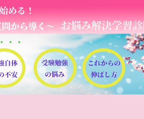 受験教育プロ先生 が役立つ【学習診断】 します ★プロ家庭教師による苦手発見！★☆最適学習法アドバイス！☆ イメージ1