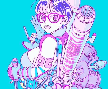 Pop & Sexyなガールズイラスト描きます 唯一無二のイラスト！CDジャケット、ポスター、Tシャツ等に！ イメージ2