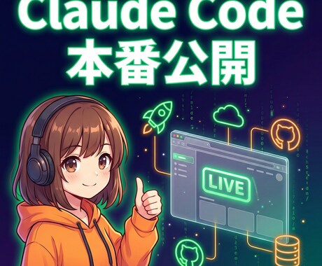 Claude Codeで作ったアプリ本番公開します GitHub連携・デプロイ・公開設定まで丸ごと対応 イメージ1