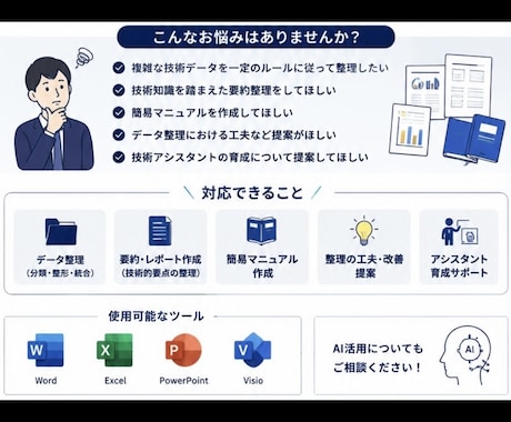 複雑な専門的技術データを整理します 建築、機械、電気電子、IT、土木、測量、設備、特許など イメージ2