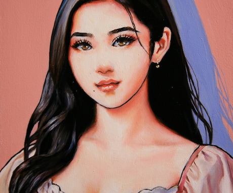 アナログ独特の現代アート的女の子イラストを描きます アナログ感のあるアイコンや似顔絵を御希望の方への特別版です イメージ2
