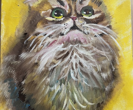 ペットの似顔絵を油絵で作成します ペットの似顔絵を写真を元に似顔絵で作成致します イメージ2