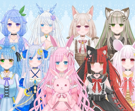 Vtuber用のLive2Dモデル制作いたします キャラデザからモデリングまで、全行程対応いたします✨ イメージ1