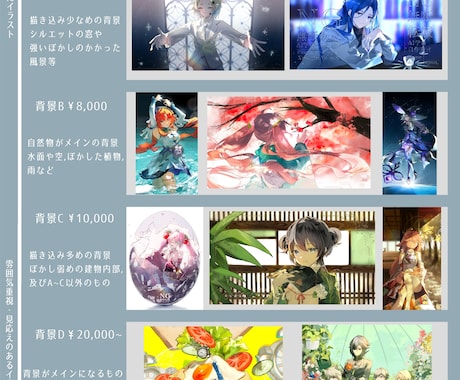 商用可︎︎⟡キラキラ透明感のある人物+背景描きます 配信、アイコン、イベント等、目を引くイラストをご希望の方に！ イメージ2