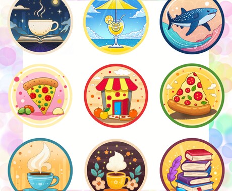 ちょっとしたモチーフのイラスト、アイコン作成します 商用利用OK！１点2000円から！心を込めてお作りします！ イメージ1