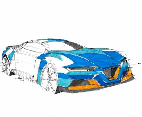 リクエストをもとに車のイラストを描きます イメージ1
